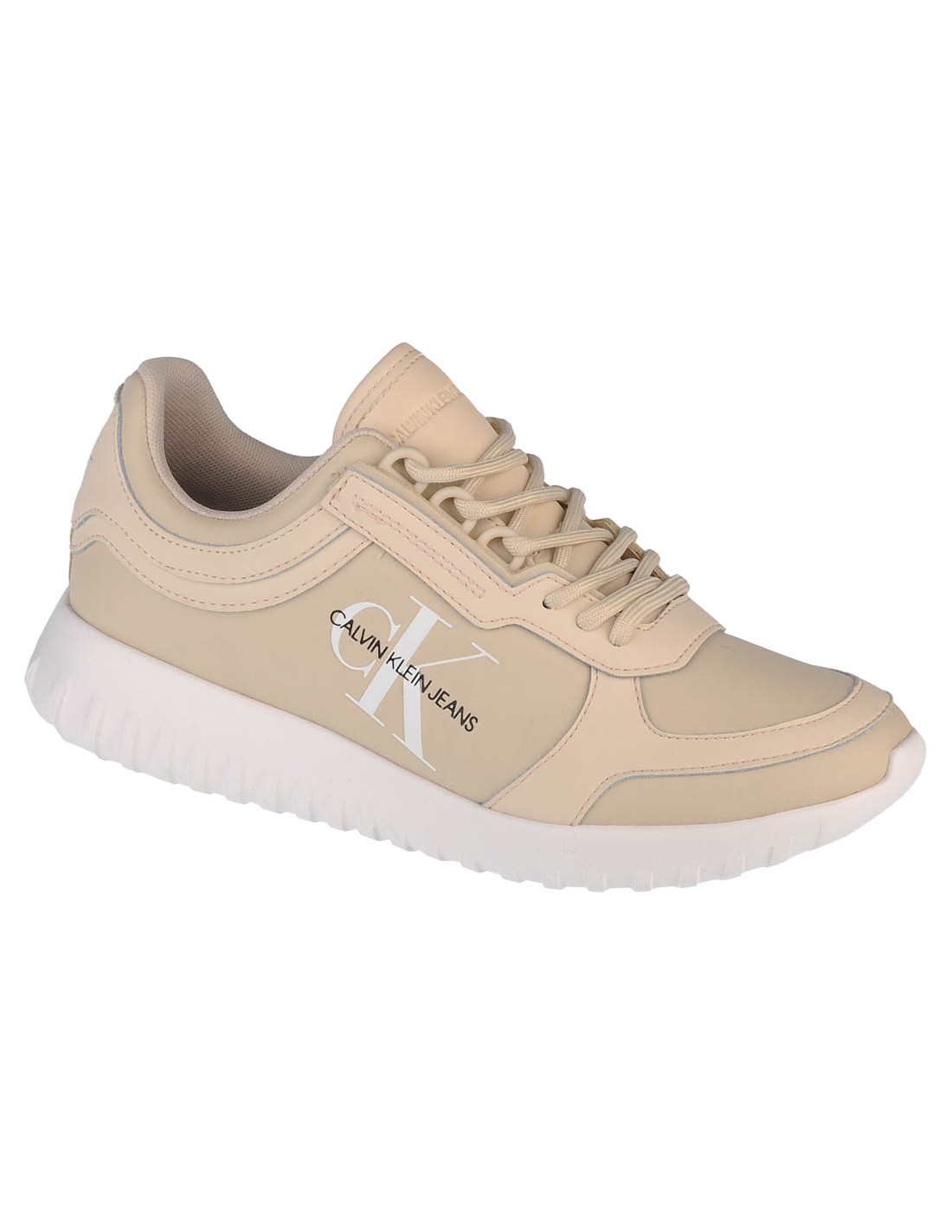 Calvin Klein Runner Γυναικεία Sneakers Μπεζ YW0YW00375-AEO36